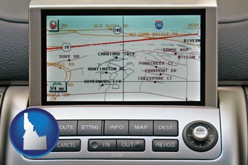 a gps navigation system - with Idaho icon