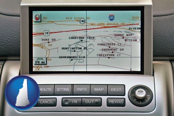 a gps navigation system - with New Hampshire icon