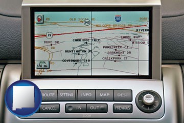 a gps navigation system - with New Mexico icon