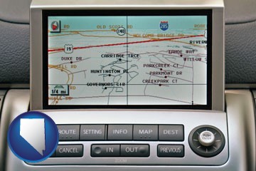 a gps navigation system - with Nevada icon