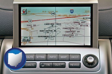 a gps navigation system - with Ohio icon