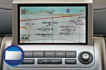 a gps navigation system - with Pennsylvania icon