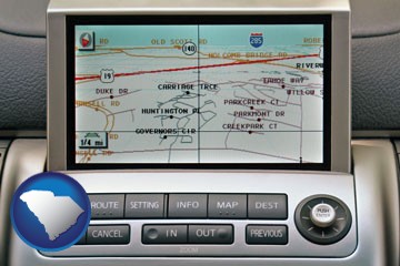 a gps navigation system - with South Carolina icon
