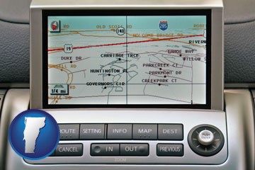 a gps navigation system - with Vermont icon